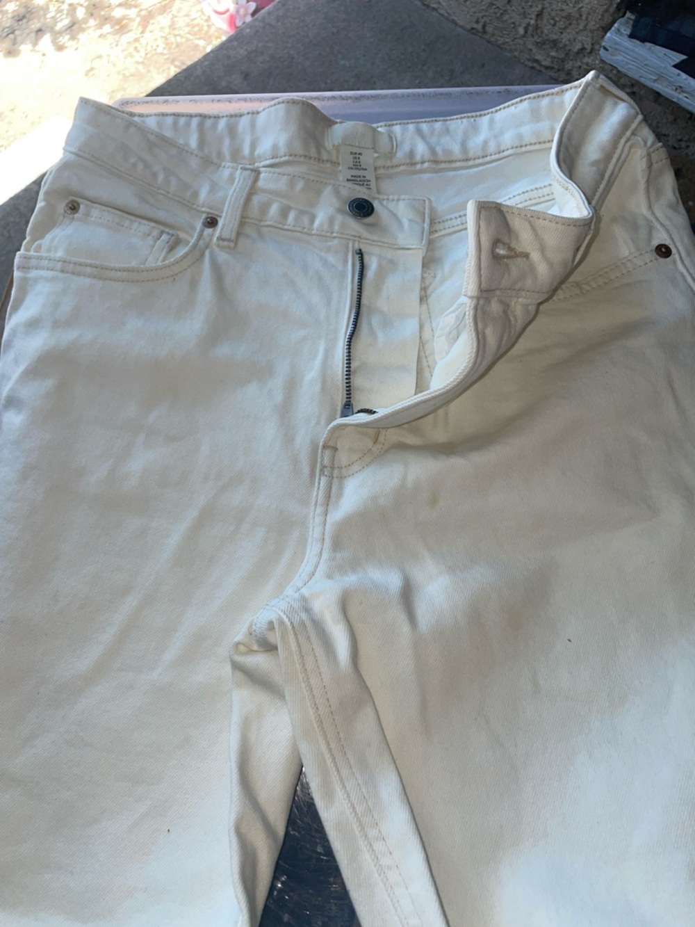 H&M Cream Straight  ladiesJeans